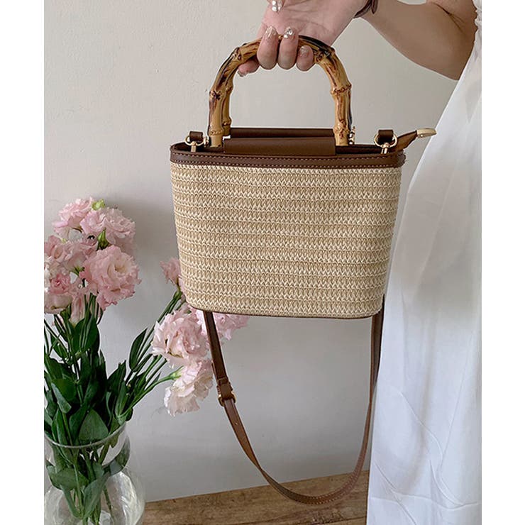 kei　　ミニ籠２個　② miniministore｜かごバッグ ミニスクエアバッグ 2WAY | Rakuten