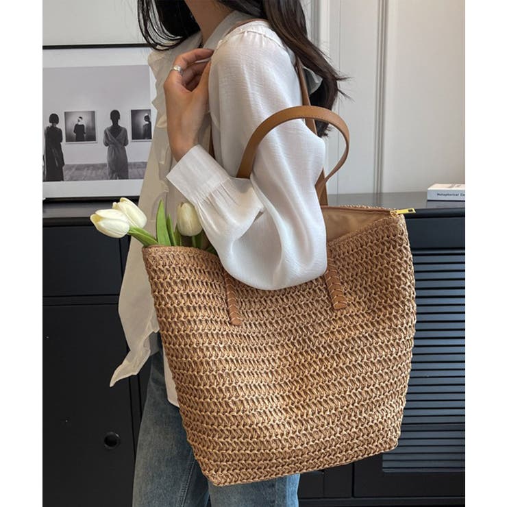 ストローバッグ 大容量麦わらバック夏祭り | Miniministore | 詳細画像6 