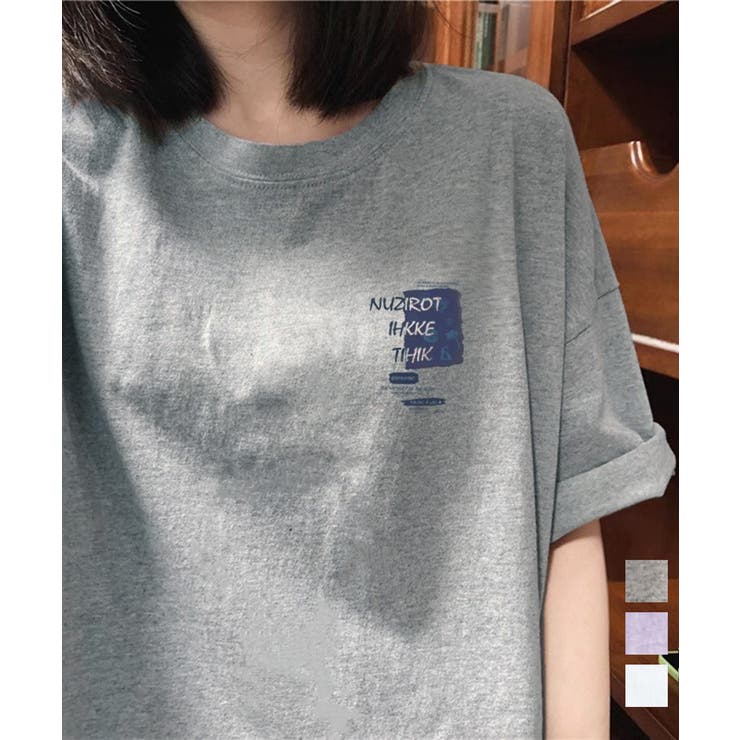 Tシャツ英文字 ロゴプリント半袖Tシャツ | Miniministore | 詳細画像1 