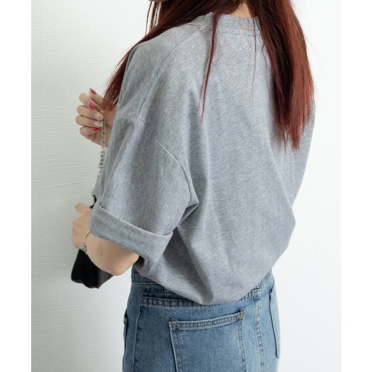 Tシャツ英文字 ロゴプリント半袖Tシャツ | Miniministore | 詳細画像4 