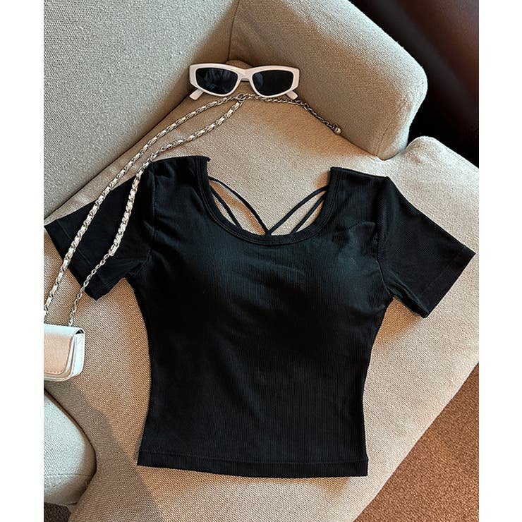 背中あきトップス カップ付き ブラトップ | Miniministore | 詳細画像12 