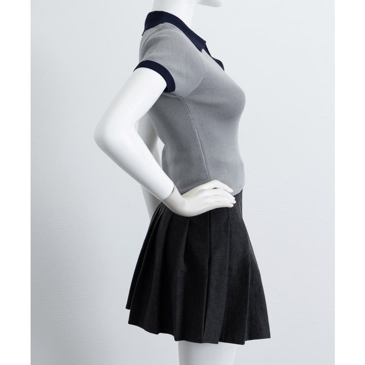 サマーニット夏Vネック半袖ニットトップス | Miniministore | 詳細画像12 