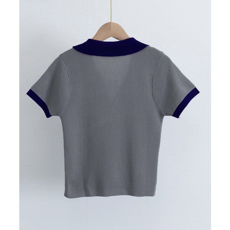 サマーニット夏Vネック半袖ニットトップス | Miniministore | 詳細画像15 