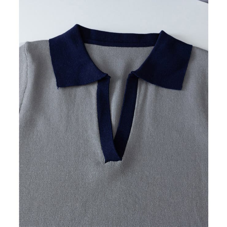 サマーニット夏Vネック半袖ニットトップス | Miniministore | 詳細画像16 