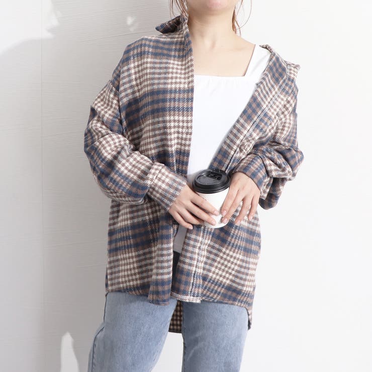 チェック柄ネルシャツ レディース  春秋[品番：II000007980]｜Miniministore（ミニミニストア）のレディースファッション通販｜SHOPLIST（ショップリスト）