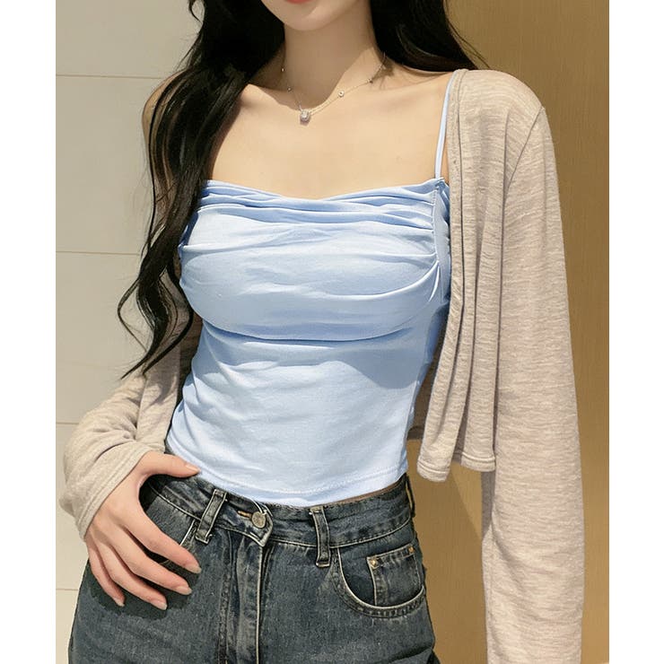 カップ付きキャミソール インナーギャザー | Miniministore | 詳細画像11 