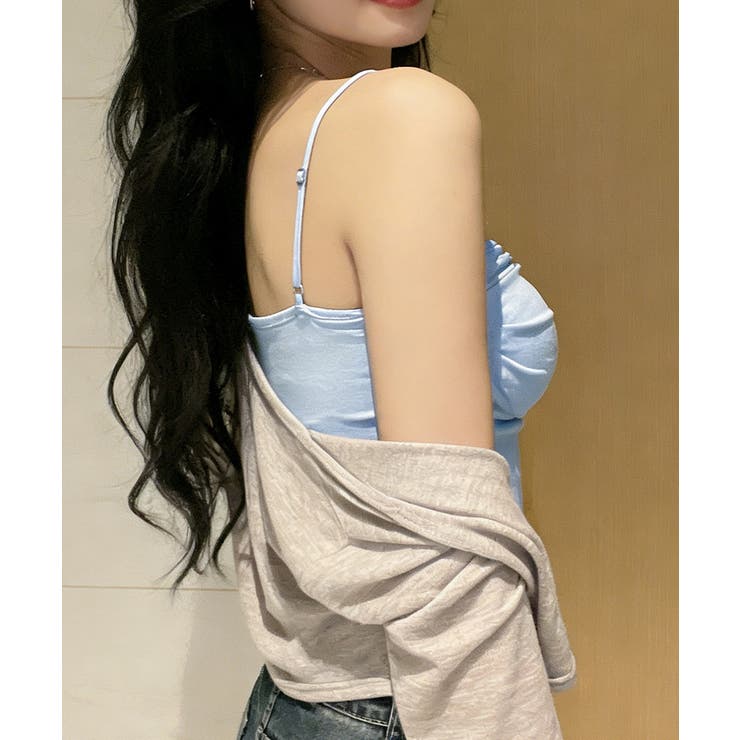 カップ付きキャミソール インナーギャザー | Miniministore | 詳細画像12 