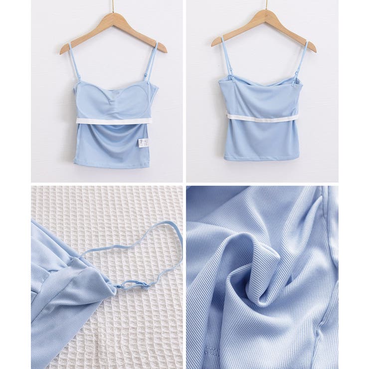 カップ付きキャミソール インナーギャザー | Miniministore | 詳細画像21 