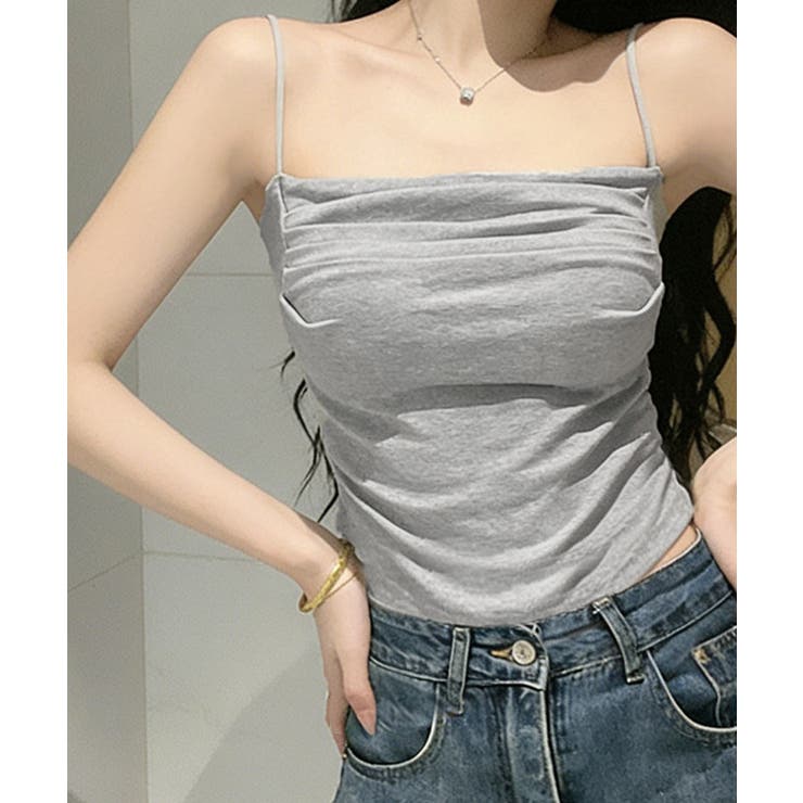 カップ付きキャミソール インナーギャザー | Miniministore | 詳細画像7 