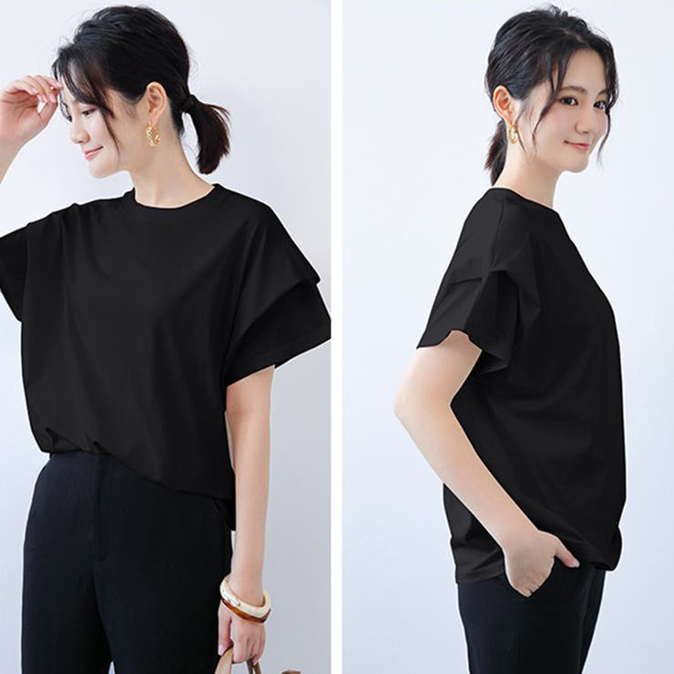 ショルダータックTシャツ レディース半袖 | Miniministore | 詳細画像7 