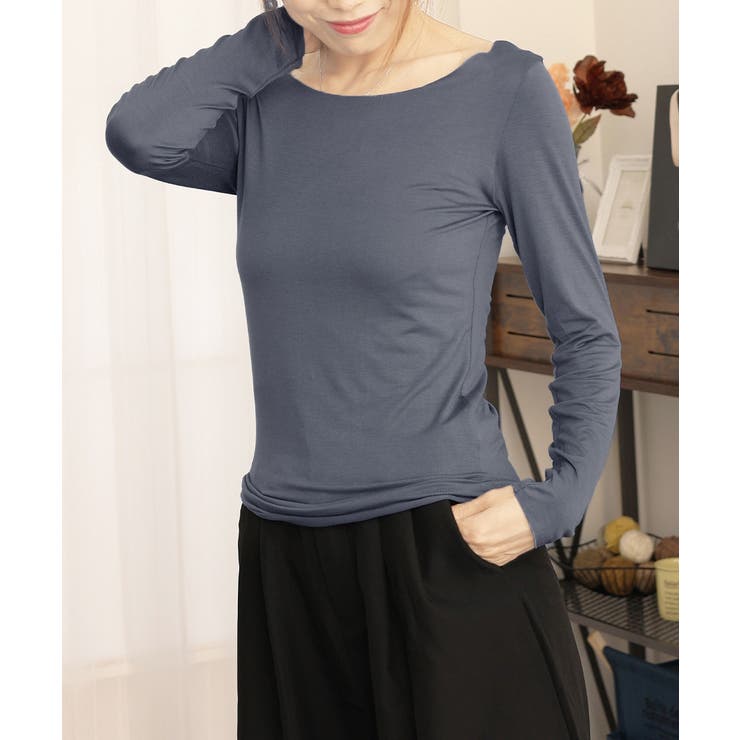 レディースインナー長袖 タイトカットソー | Miniministore | 詳細画像12 