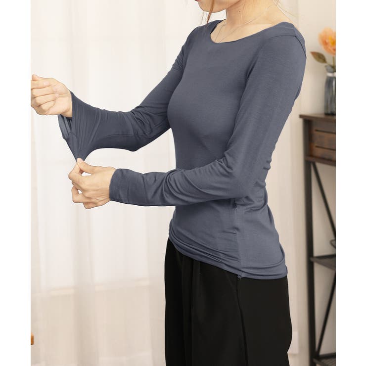 レディースインナー長袖 タイトカットソー | Miniministore | 詳細画像13 