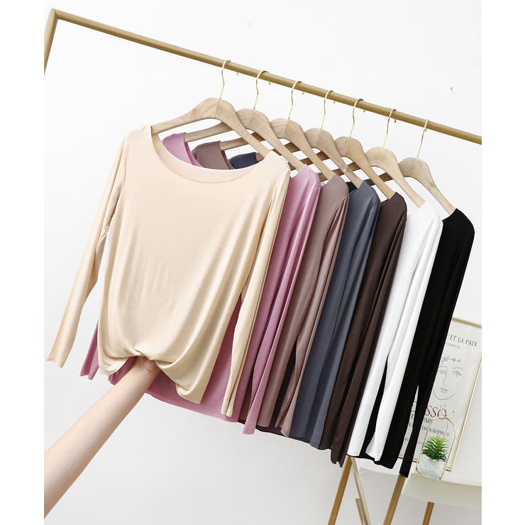 レディースインナー長袖 タイトカットソー | Miniministore | 詳細画像15 