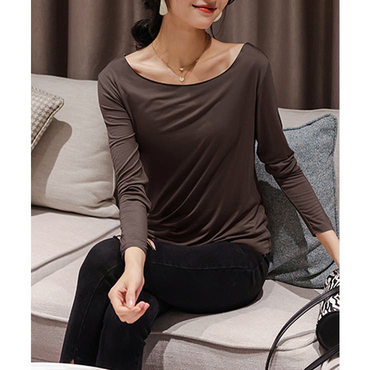 レディースインナー長袖 タイトカットソー | Miniministore | 詳細画像9 