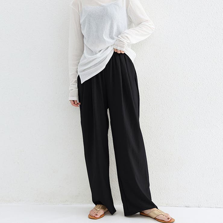ワイドパンツレディース 体型カバーパンツ | Miniministore | 詳細画像8 