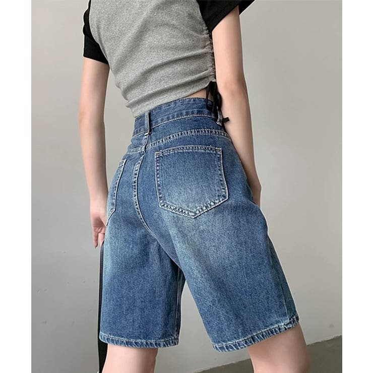 デニムショートパンツ ハイウエスト美脚夏 | Miniministore | 詳細画像5 