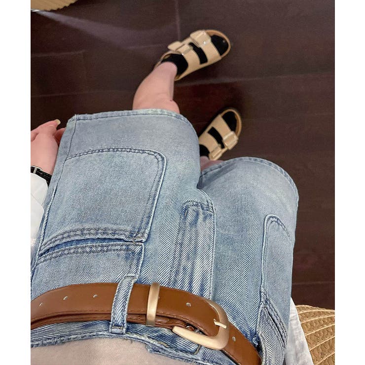 デニムショートパンツ ハイウエスト美脚夏 | Miniministore | 詳細画像10 