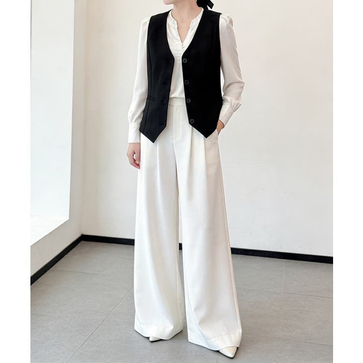 テーラードベスト ジレ 韓国風 アウター | Miniministore | 詳細画像5 