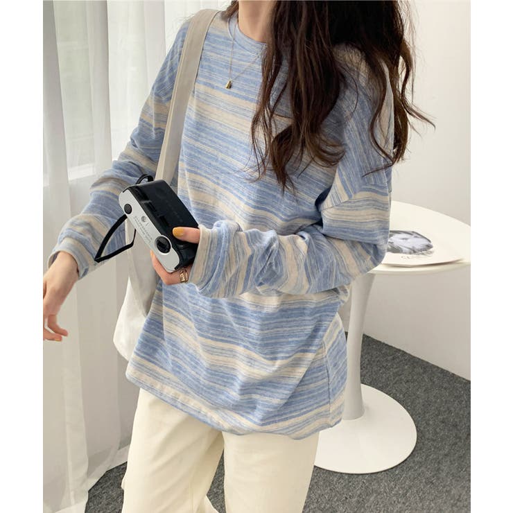Tシャツ 韓国風 カットソートップス春秋 | Miniministore | 詳細画像2 