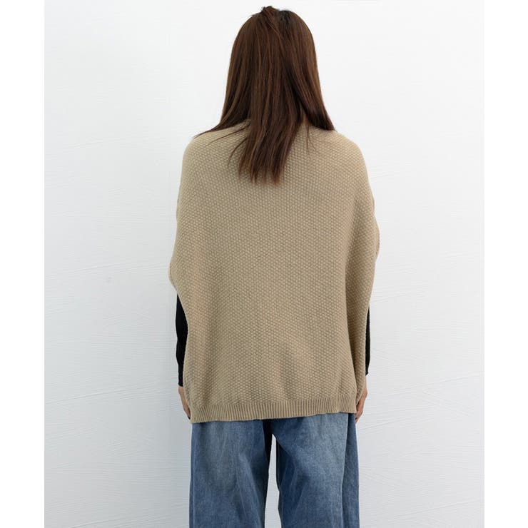 ニットベスト ジレ タートルネック重ね着 | Miniministore | 詳細画像13 