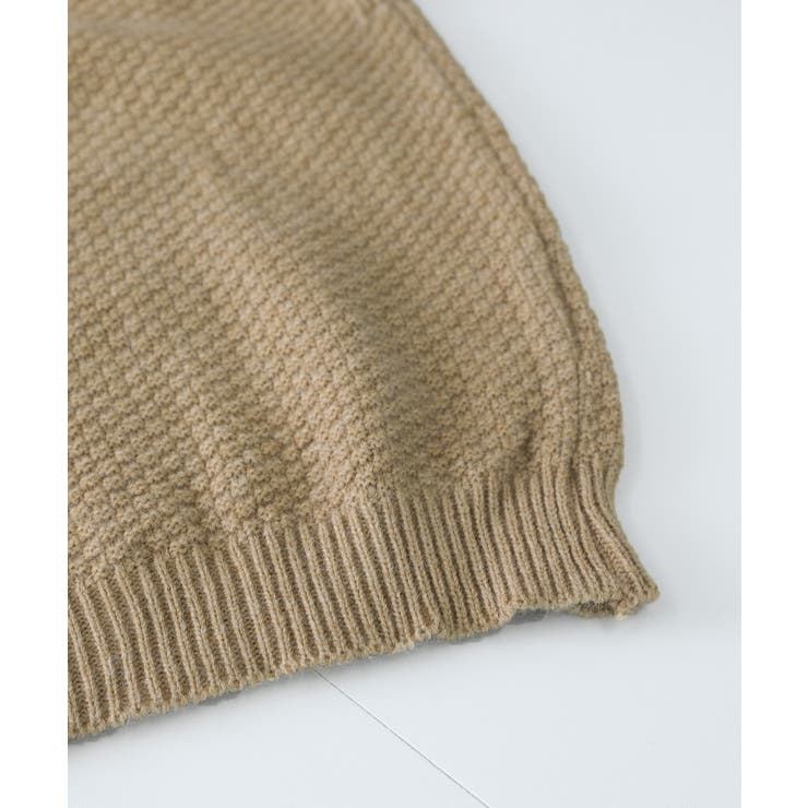 ニットベスト ジレ タートルネック重ね着 | Miniministore | 詳細画像18 