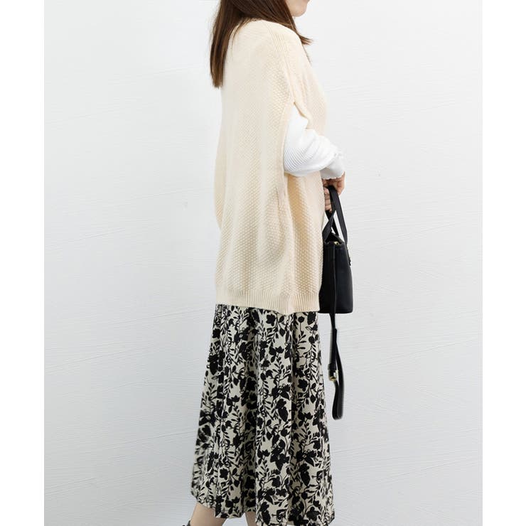 ニットベスト ジレ タートルネック重ね着 | Miniministore | 詳細画像9 