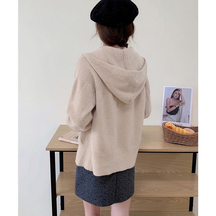 ダブルジップニットカーディガン 羽織 春 | Miniministore | 詳細画像8 