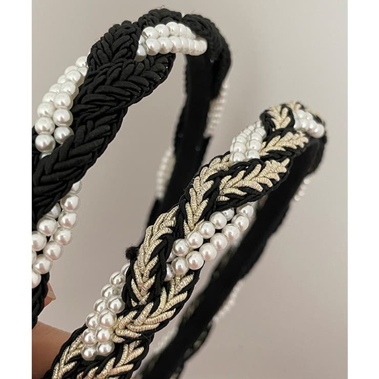 パールカチューシャ 三つ編み ヘアバンド | Miniministore | 詳細画像7 