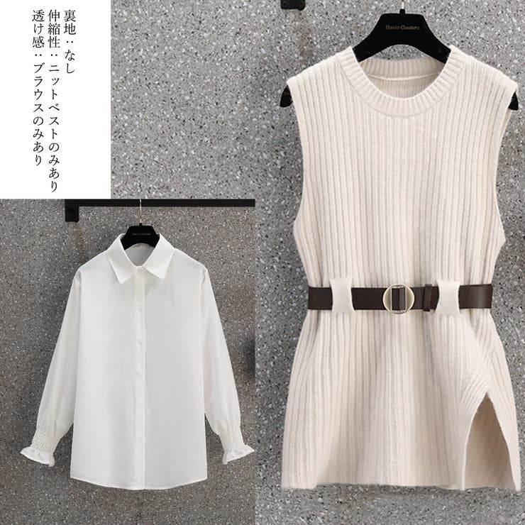 【在庫あり】 トップス ニット ブラウス 3点セット[品番：II000007900 トップス