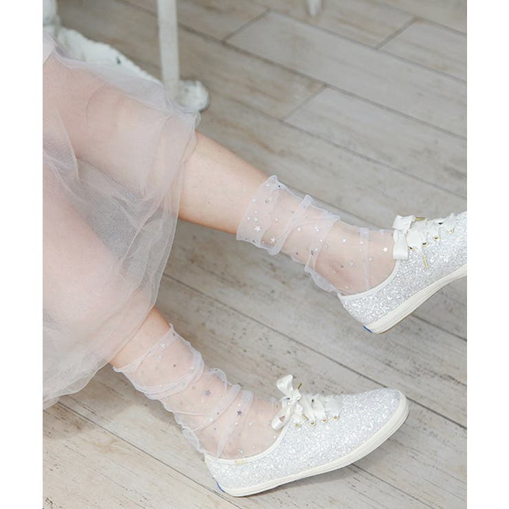 シースルーソックス 星柄シアー靴下春夏秋 | Miniministore | 詳細画像7 
