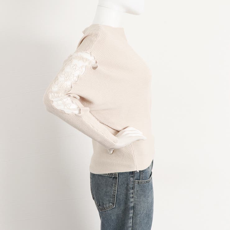 ドルマンニットトップス ボートネック上品 | Miniministore | 詳細画像14 