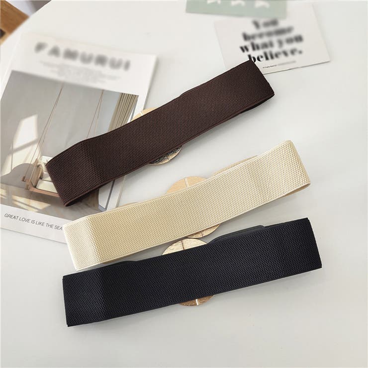 バックルベルト レディース ゴム PU | Miniministore | 詳細画像5 