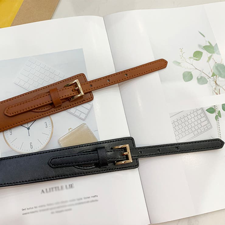 バックルベルト レディース ゴム PU | Miniministore | 詳細画像10 