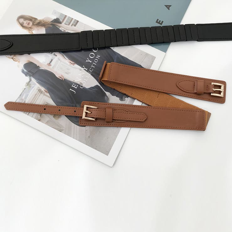 バックルベルト レディース ゴム PU | Miniministore | 詳細画像9 