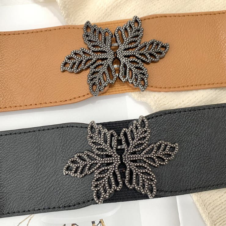 バックルベルト レディース 葉モチーフ | Miniministore | 詳細画像10 