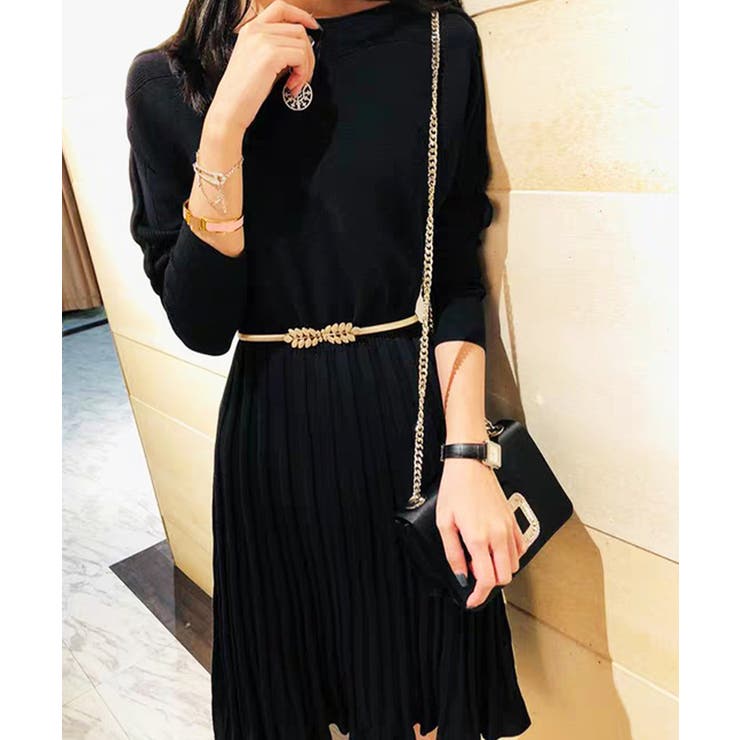 細ベルト ストレッチ ウエストチェーン | Miniministore | 詳細画像4 