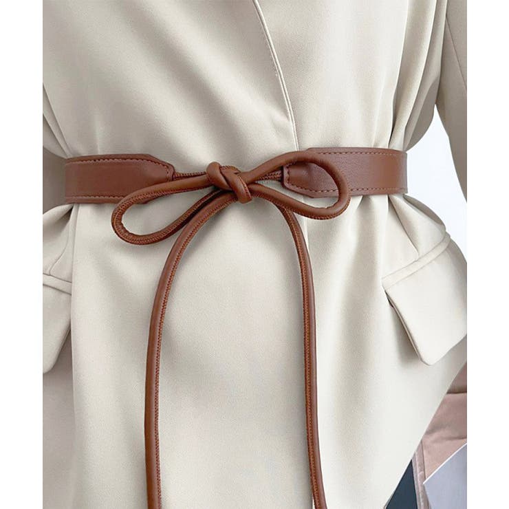 細ベルト リボン結び ウエストマーク | Miniministore | 詳細画像9 