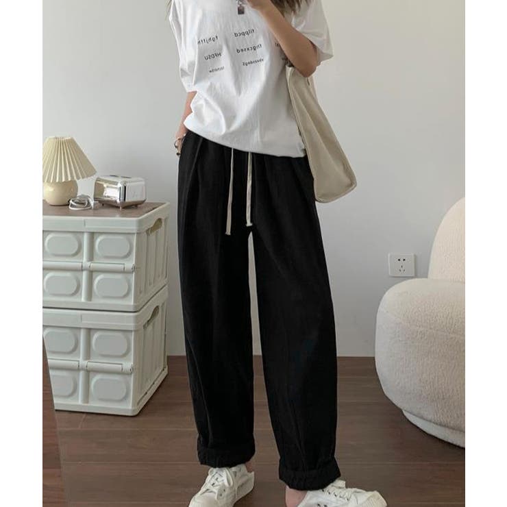 ワイドパンツ レディースキャロットパンツ[品番：AGCW0005768