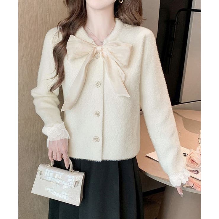 アイボリー | ボウダイ ニットトップス シャギーニット | Miniministore