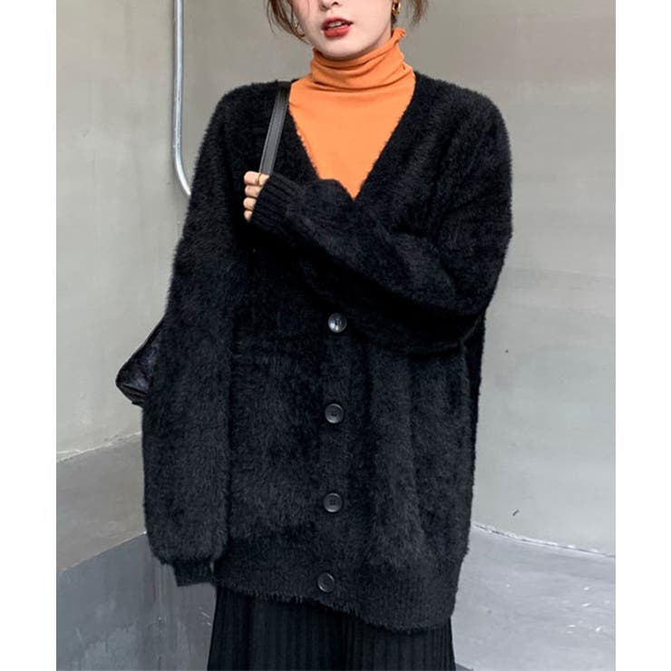 ふわふわシャギーニットカーディガン 韓国風[品番：II000012000]｜Miniministore（ミニミニストア）のレディースファッション通販｜SHOPLIST（ショップリスト）