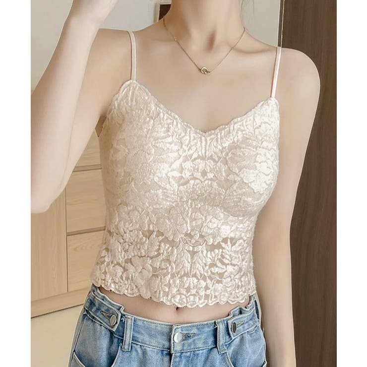 ベージュ | レディース ノンワイヤーブラキャミ 締め付けない | SUNSHINE CLOSET