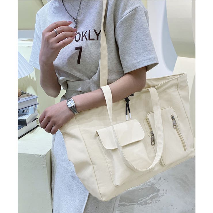 ナイロン巾着バッグ トートバッグ 大容量 | Miniministore | 詳細画像2 