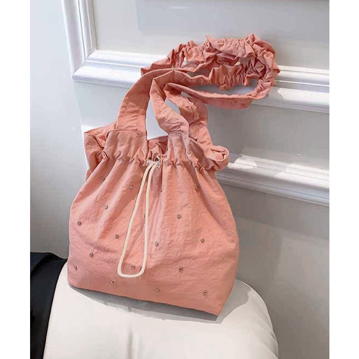 ギャザートートバッグ 巾着型トート大容量 | Miniministore | 詳細画像21 