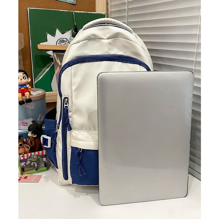 リュックサックバイカラーデイバッグ大容量 | Miniministore | 詳細画像18 
