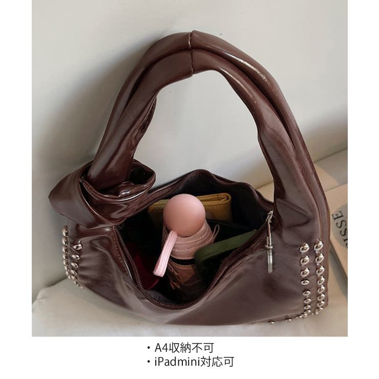 スタッズワンショルダーバッグ肩掛けバッグ | Miniministore | 詳細画像20 