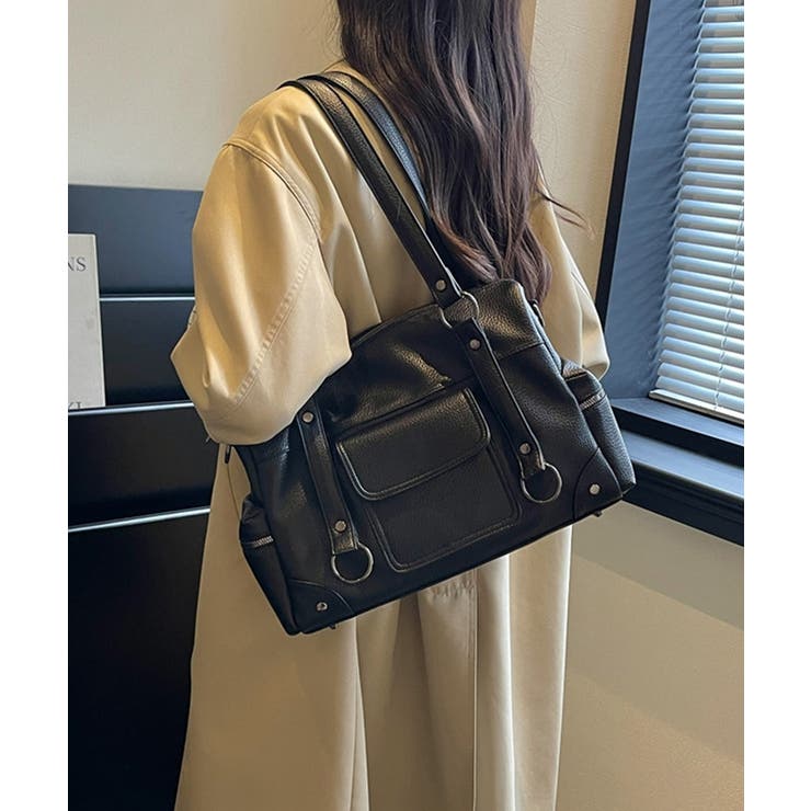 大容量ボストンバッグ肩掛け鞄トートバッグ | Miniministore | 詳細画像8 