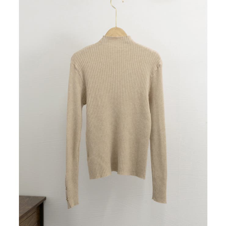 モックネック ニットトップス 長袖秋冬服 | Miniministore | 詳細画像21 