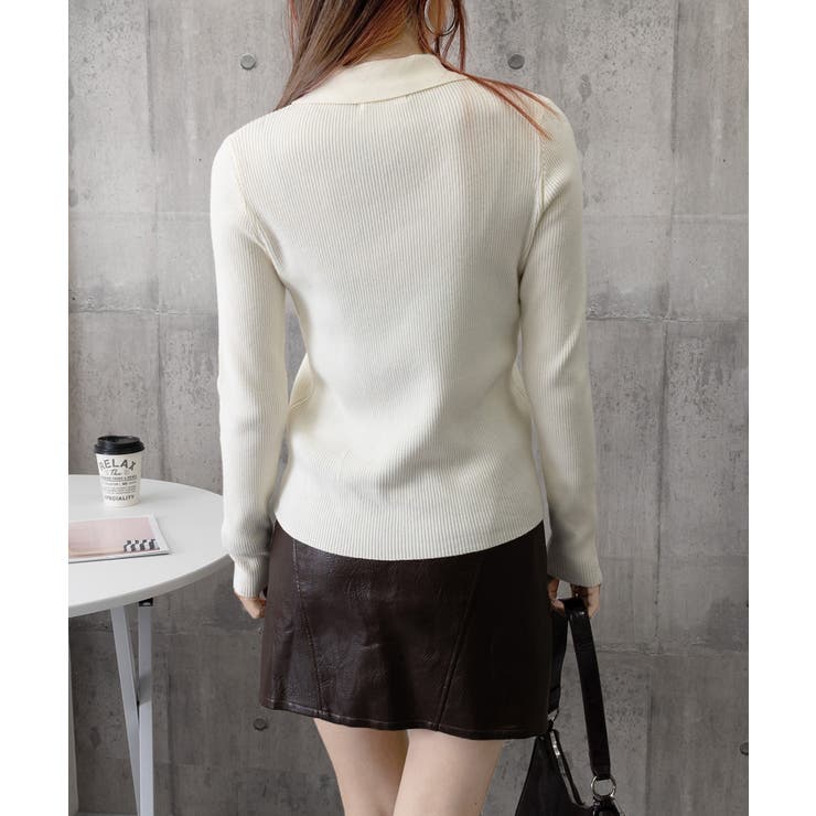 ポロリブニットトップス ベーシック春秋服 | Miniministore | 詳細画像24 