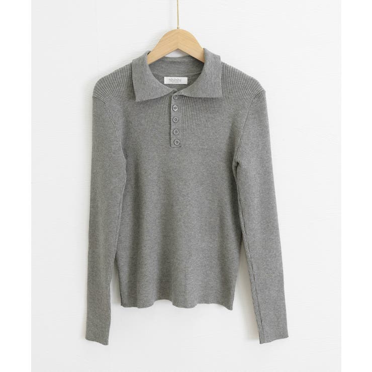 ポロリブニットトップス ベーシック春秋服 | Miniministore | 詳細画像25 