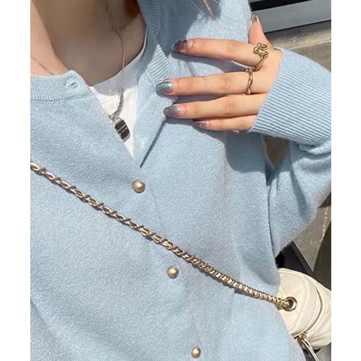 金ボタンショートニットカーディガン韓国風 | Miniministore | 詳細画像20 